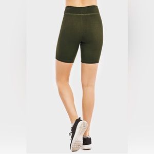 LADIES COTTON 15 INCH OUTSEAM SHORTS WITH WIDE WAISTBAND